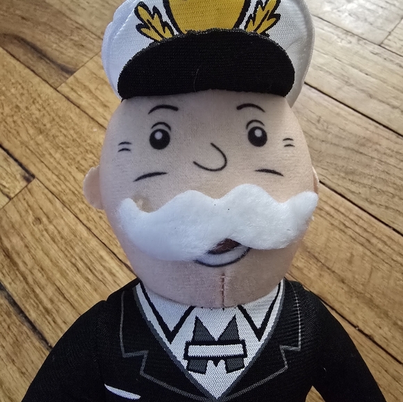 10” Mr. Monopoly Uncle Pennybags Plush Captain Doll Toy Factory - Picture 2 of 5
